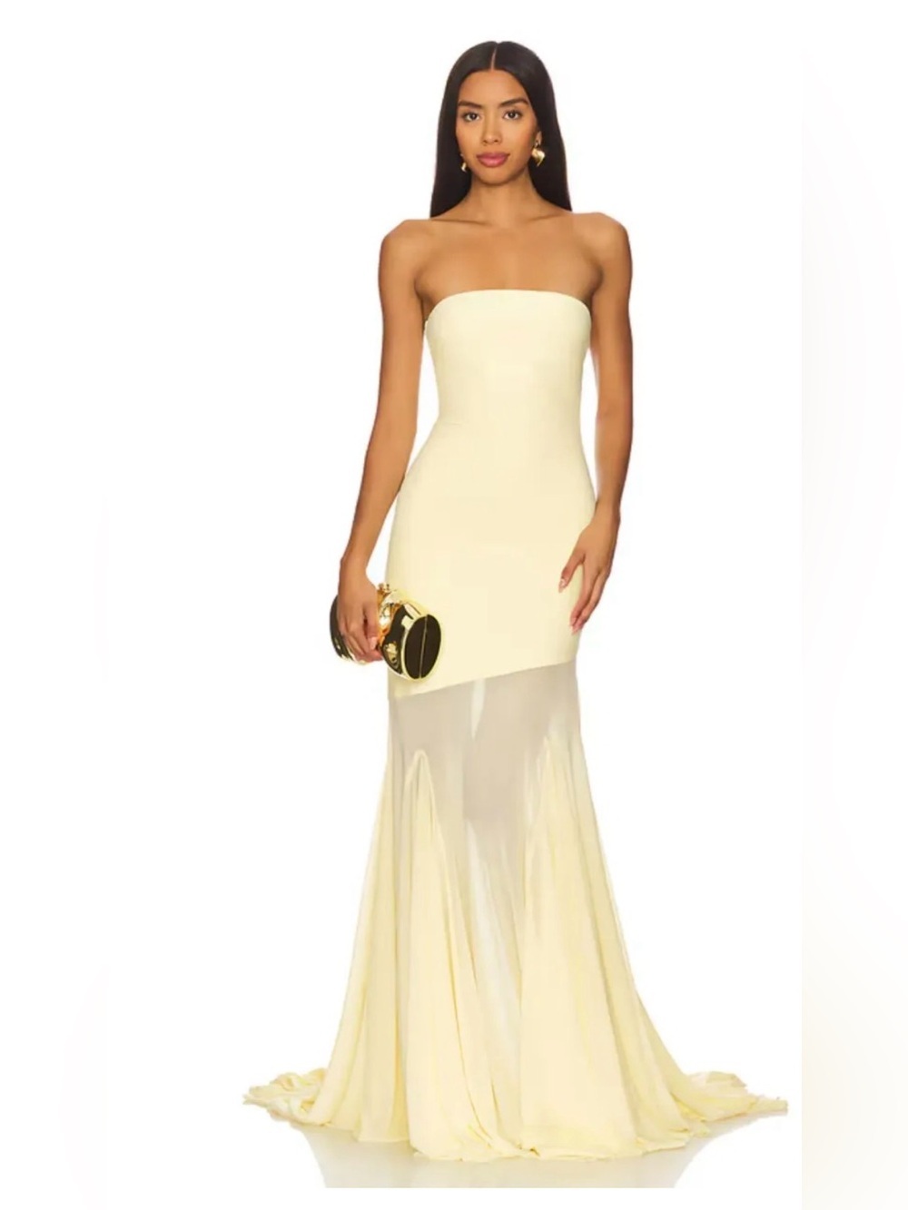 Deme by Gabriella Dahlia Butter Yellow Tube Gown